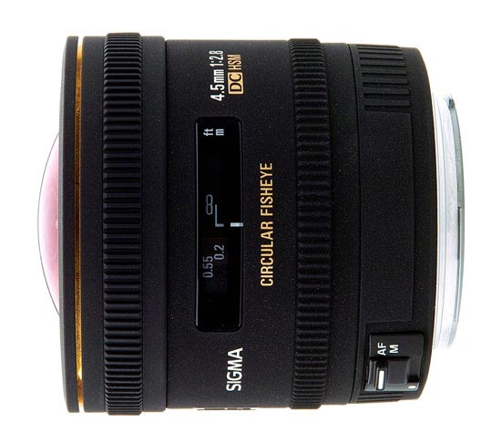 Sigma EX 4.5mm F2.8 DC HSM Fisheye on Lensora (www.lensora.com)