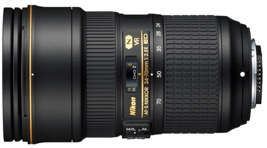 Nikon AF-S 24-70mm F2.8 E ED VR on Lensora (www.lensora.com)