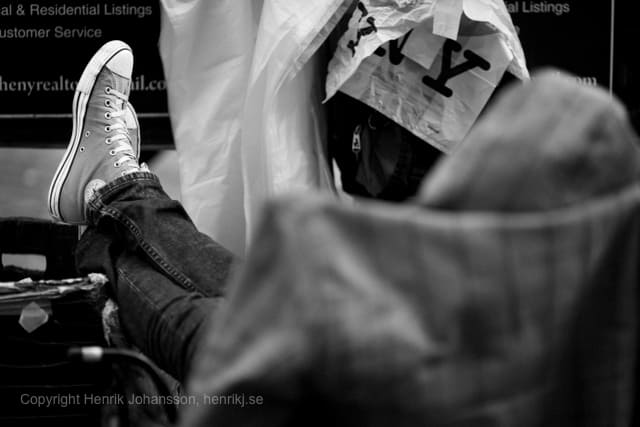 Man relaxing with Converse shoes (picture taken with Canon EOS 5D Mark II and Canon EF 135mm F2 L USM )